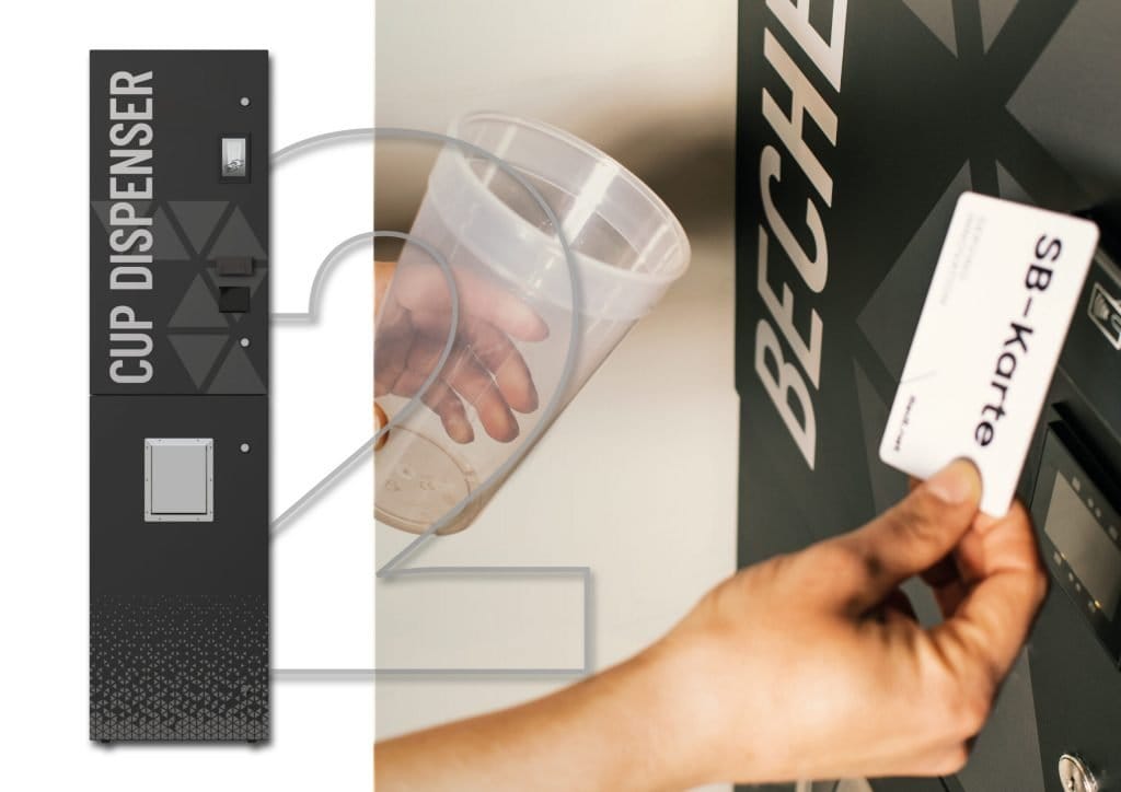 Cup Dispenser - Self Serve Solutions for stadiums and events - Redl Technologies