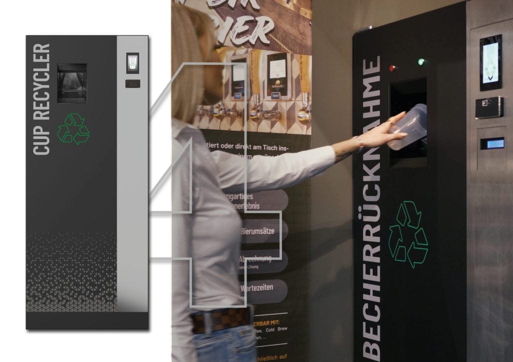 Cup Recycler - Self Serve Solutions for stadiums and events - Redl Technologies